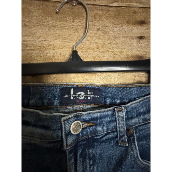 LEI VINTAGE CLASSIC EVERYDAY FLARE 90'S Y2K WESTERN COASTAL COWGIRL DENIM JEANS - Picture 4 of 4